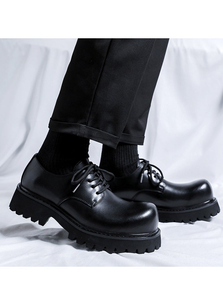 Warrior - Versatile Retro Casual Leather Shoes - Image 1
