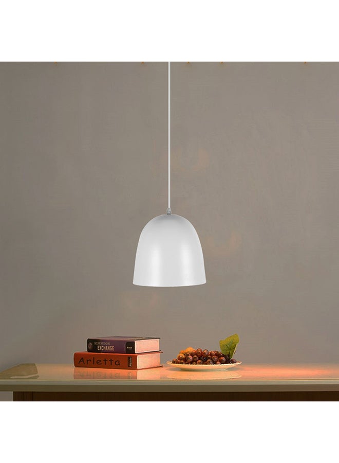 El Rawda Lighting Fola Ceiling Lamp - Single | modern decorative LED E27 pendant light ceiling lamp hanging | suitable for any room | Color: White | Size: 70x20 cm