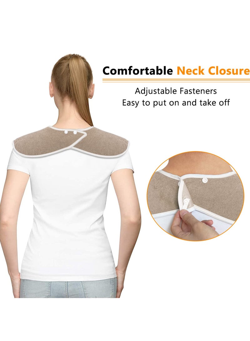 SYOSI 3 Pack Adult Bibs - Washable, Reusable Clothing Protectors for Adults - Waterproof Feeding Bibs for Elderly and Disabled Individuals - Unisex Design  - Image 2