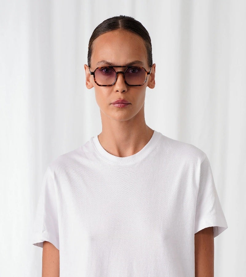  اكسبليست باوتس نظارات شمسية أنيقة للجنسين ريتشارد بتدرج بنفسجي وعدسة سلحفاة مطفية - Image 4