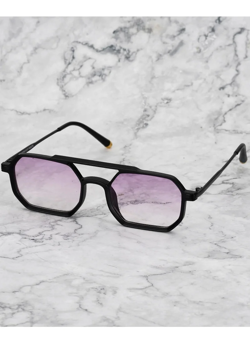 Explicit Poets Explicit Poets Unisex RICHARD Matt Tortoise - Purple Gradient Stylish Sunglasses, 40EP8