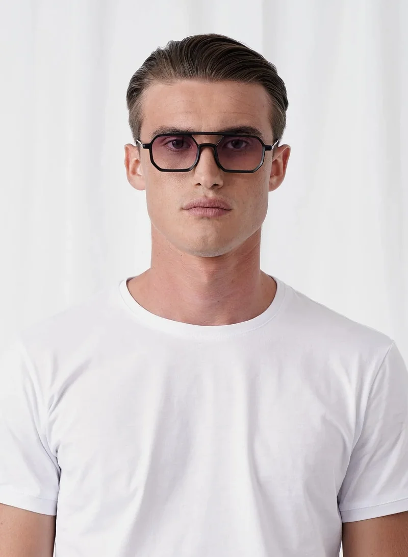 Explicit Poets Explicit Poets Unisex RICHARD Matt Tortoise - Purple Gradient Stylish Sunglasses, 40EP8