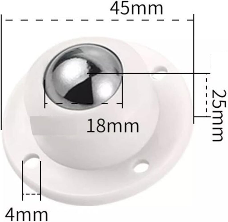 MGNLR Self Adhesive Caster Wheels Universal Wheels At The Bottom Of The Box Mini Roller Ball Transfer Bearing For Small Kitchen Appliances Swivel Caster Wheels For Furniture 4 Model 3 - Image 5