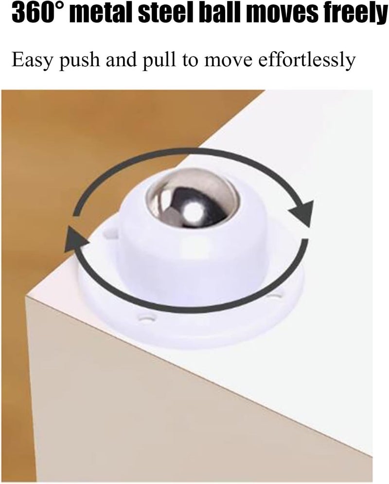 MGNLR Self Adhesive Caster Wheels Universal Wheels At The Bottom Of The Box Mini Roller Ball Transfer Bearing For Small Kitchen Appliances Swivel Caster Wheels For Furniture 4 Model 3 - Image 3