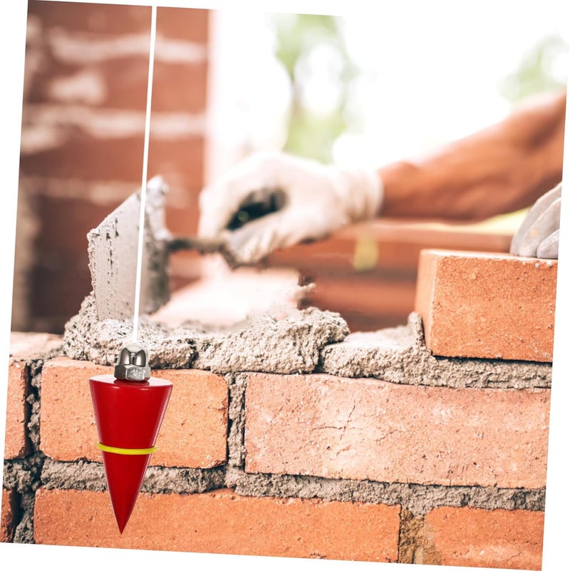 POPETPOP 300g Vertical Hammer Wire Hanging Tool Plumb Bob for Accurate Building Measurement and Furniture Leveling for Construction and Projects - Image 2
