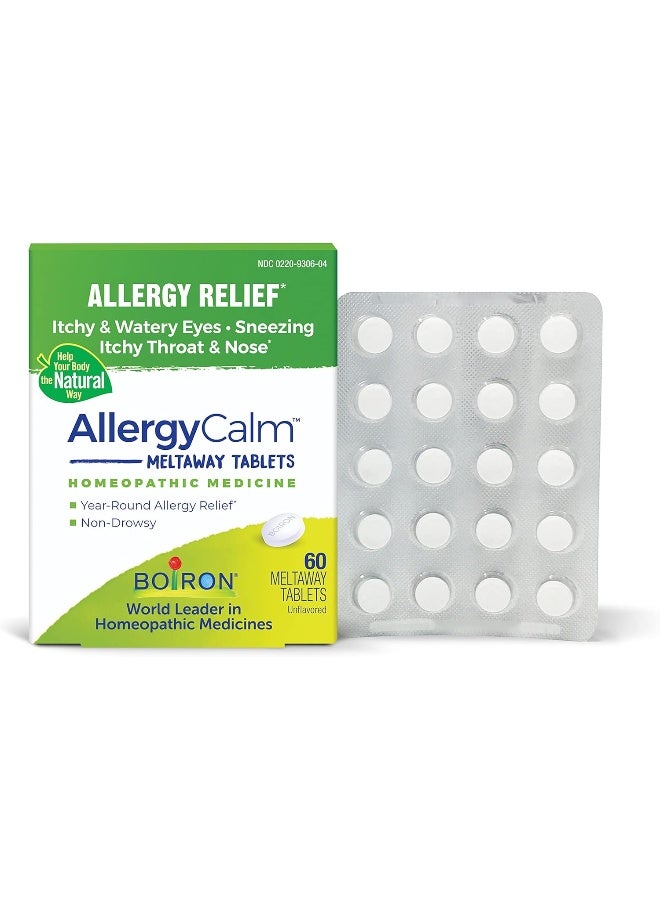Boiron AllergyCalm Tablets for Relief from Allergy and Hayfever Symptoms - Image 1