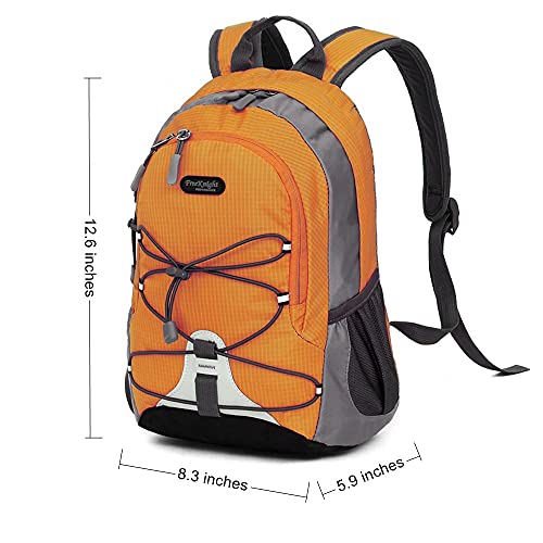 Bseash 10L Small Hiking Backpack for Kids Ages 3-6 Girls Boys Under 4 feet, Mini Waterproof Outdoor Sport Travel Camping Daypack (Orange) - Image 2