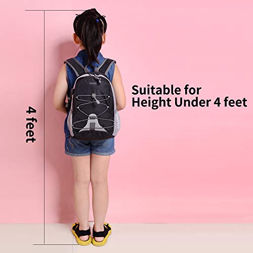 Bseash 10L Small Hiking Backpack for Kids Ages 3-6 Girls Boys Under 4 feet, Mini Waterproof Outdoor Sport Travel Camping Daypack (Orange) - Image 3