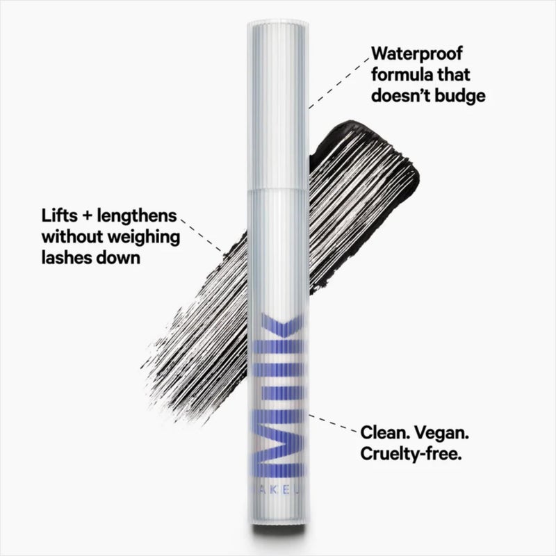 Milk Makeup RISE Waterproof Mascara - Lifts, Lengthens, Holds Curl & Adds Volume - Dries Quickly, Stays Put - Vegan, Cruelty Free - Image 5