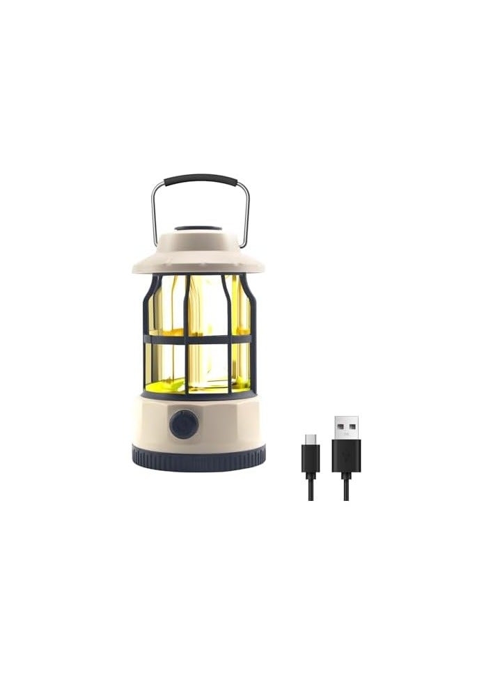 erorex LED Camping Light, Waterproof Battery Powered Rechargeable Outdoor Camping Lantern with Stepless Dimming,250LM Portable Outdoor Light Table Night Lamp for Power Outages,Tent,Party,Emergency  - Image 1