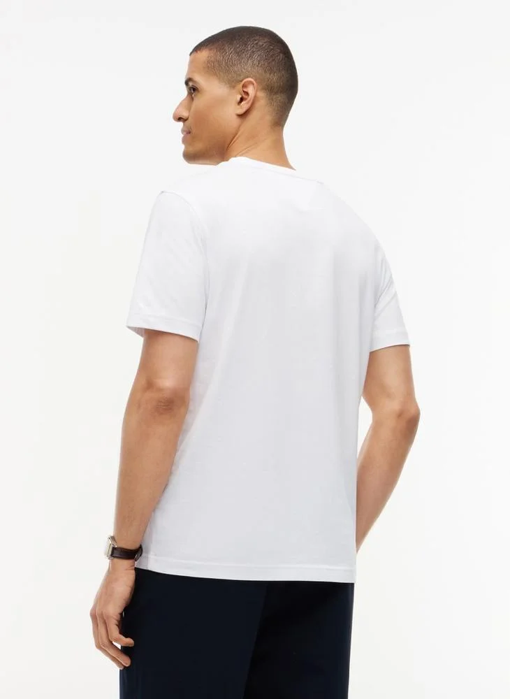Tommy Hilfiger  Contrast Logo Crew Neck Jersey T-Shirt for Men | Best Price UAE