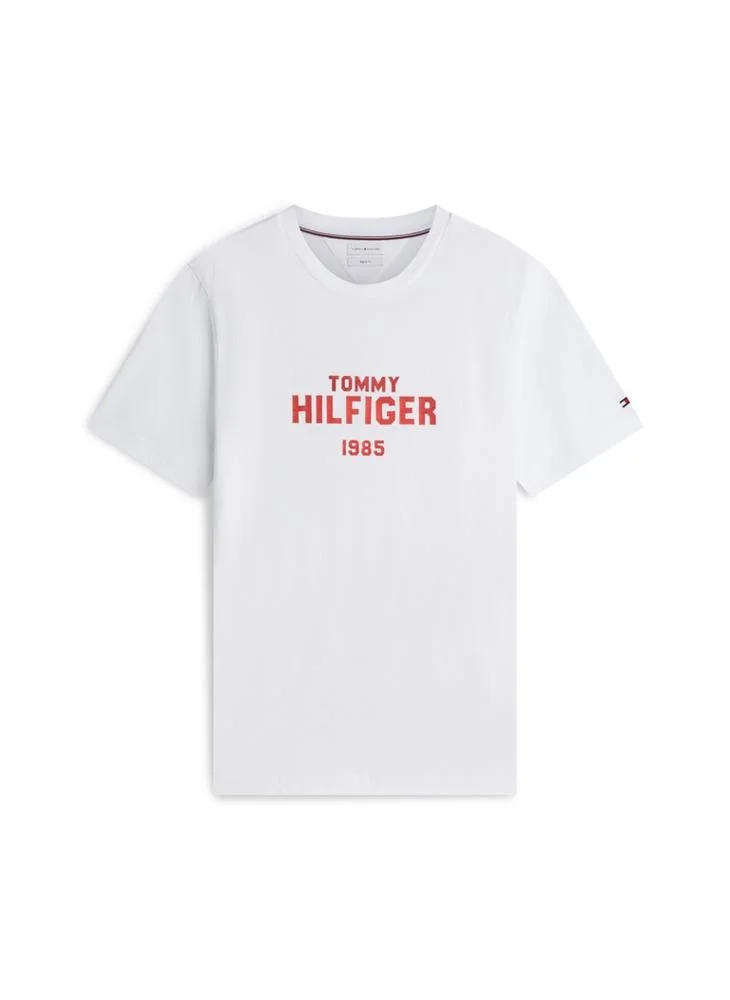Tommy Hilfiger  Contrast Logo Crew Neck Jersey T-Shirt for Men | Best Price UAE