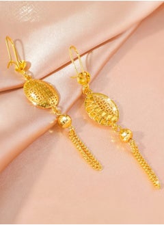 GOLDMAX Elegant 21k Gold Plated Drop Earrings For Women  - Image 2