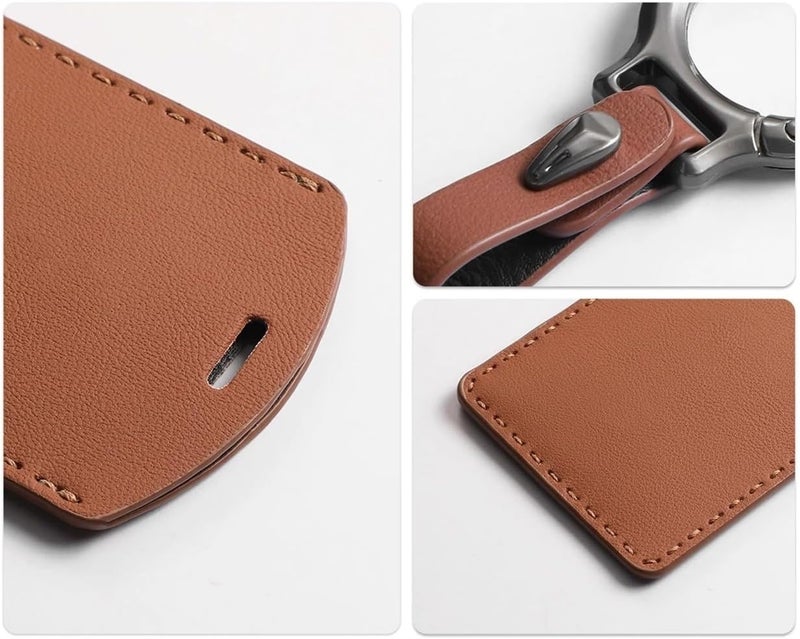 B01 C11 C16 C10 Leather Keychain Box Cover - Keyless Remote Key Card Accessories(C6) - Image 4