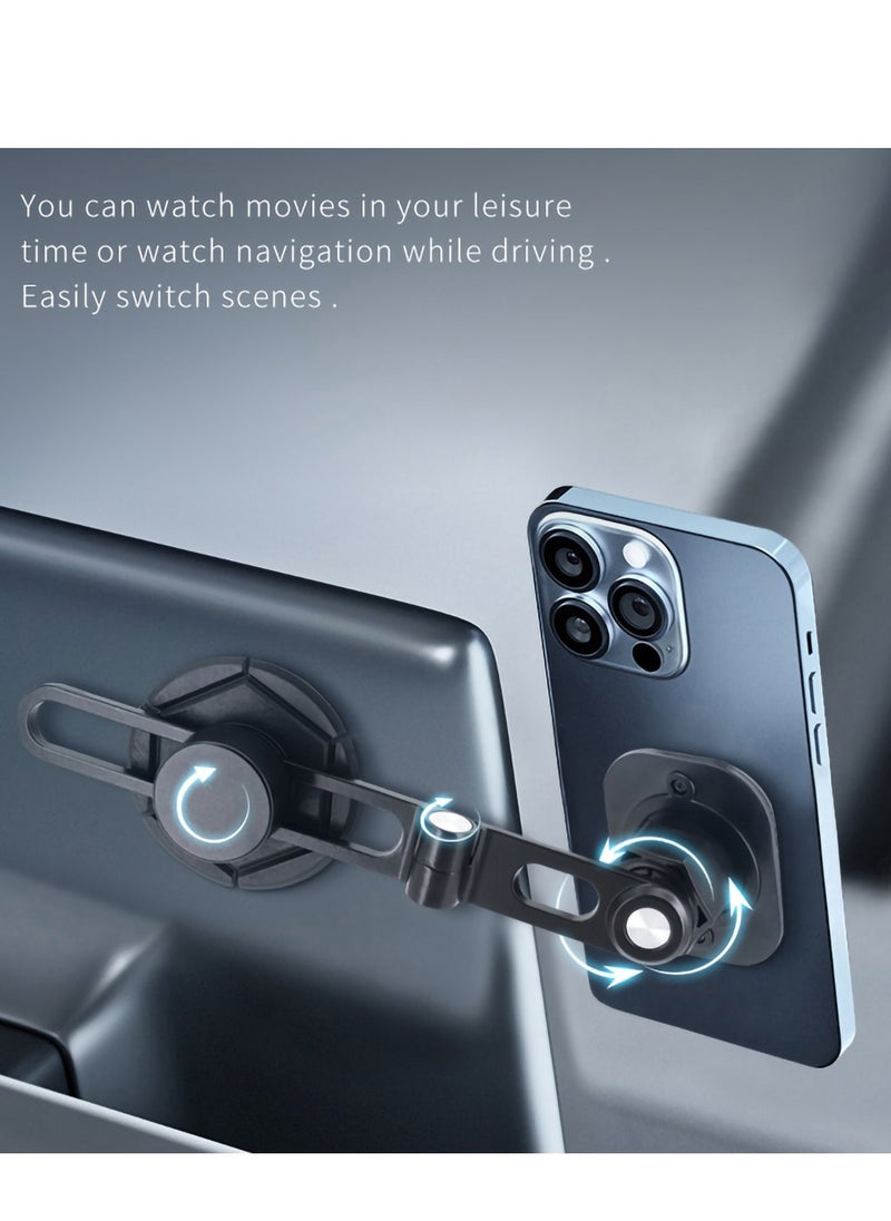 KASTWAVE - Hover Screen Car Magnetic Suction Bracket, Invisible Folding Center Console Navigation Phone Bracket Screen 360 Degrees Rotatable Strong Fixed Bracket - Image 1