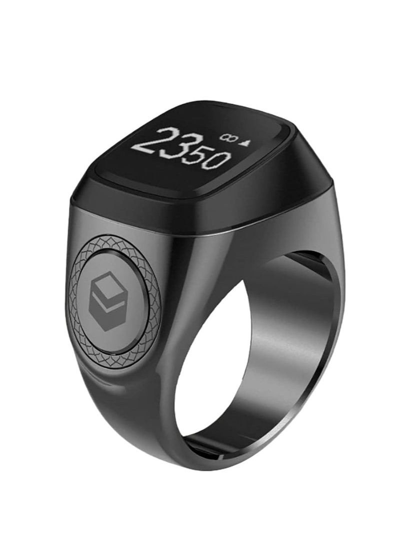 iQIBLA Smart Tasbih Zikr Aluminium Ring Graphite 18mm Grey M0218GE - Image 1