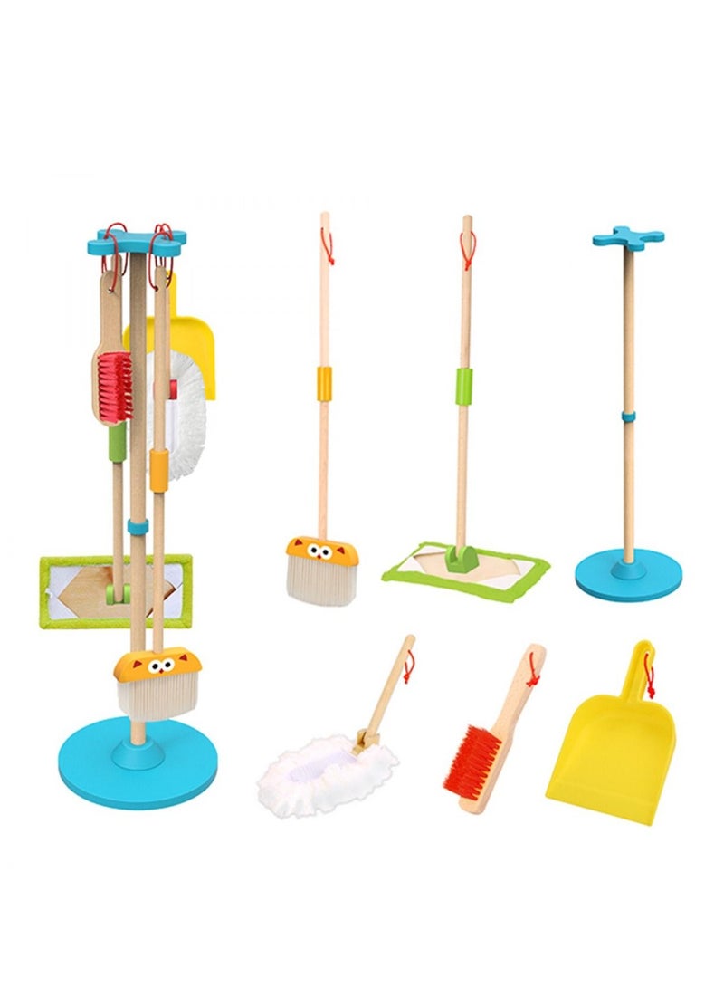 TOOKY TOY مجموعة ألعاب تنظيف خشبية - Image 2