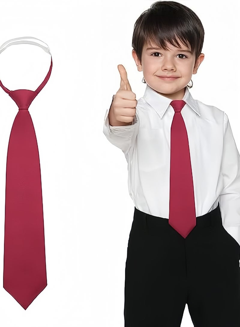 Boys and Girls/Kids School Tie, Pre-Tie Adjustable Tie Boy Tie for Graduation, Uniform, Party, School Uniforms, Weddings, Birthdays (5-12 years old) - Image 1