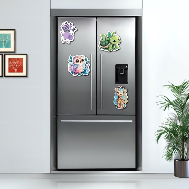 Livello Wooden Fridge Magnets for Home & Kitchen | Gift Items | Refrigerator Decorative Magnet | Funny Magnets | Kitchen Funny | Indian Cultural Themed Magnets (Multicolor 3) - Image 2
