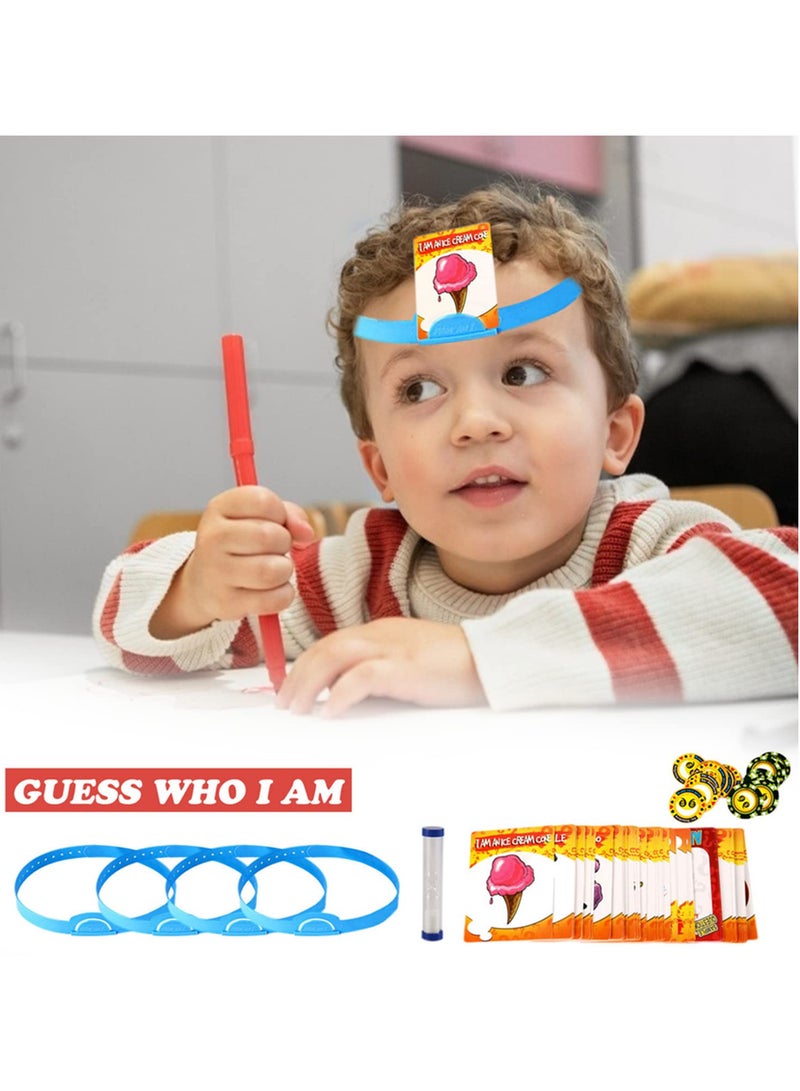 Funny Cards Board Game Guess Who Am I Fast Paced Family Party Parent Child Interactive Educational Toy for Kids Adults with Picture Cards Critical Thinking Skills - Image 3