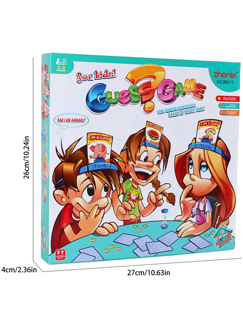 Funny Cards Board Game Guess Who Am I Fast Paced Family Party Parent Child Interactive Educational Toy for Kids Adults with Picture Cards Critical Thinking Skills - Image 5