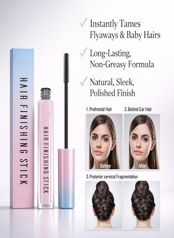 KLIVE Hair Finishing Stick for Flyaway & Baby Hair | Non-Greasy Non-Sticky Hair Tamer | Smoothening & Moisturizing Styling Stick | Portable Hair Fixer for Women & Men (1 PCS) - Image 3