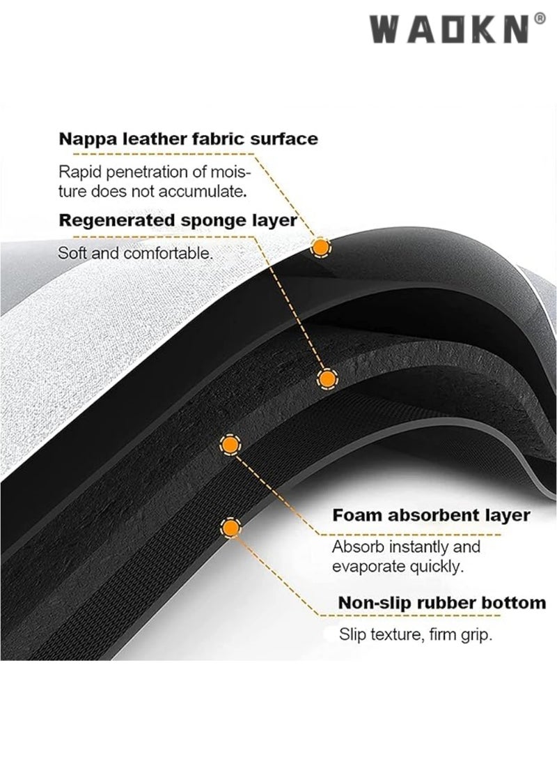 WAOKN - Diatom Round Bathroom Mat,Door Mat Outside Bathroom, Quick Drying, Super Absorbent, Easy Cleaning,Floor Mat, Door Mat,Used for Bathroom, Toilet, Kitchen Entrance(40 X 60 Cm) - Image 1