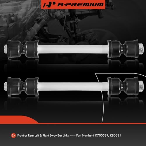 A-Premium 2 x Front or Rear Sway Bar Links Stabilizer Bar Links, Compatible with Ford Explorer (Sport Trac), Mustang, GMC Sierra, Yukon, Savana, Cadillac Escalade, Lincoln Mark VII, Mercury Zephyr - Image 2