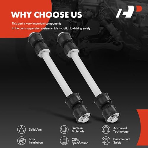 A-Premium 2 x Front or Rear Sway Bar Links Stabilizer Bar Links, Compatible with Ford Explorer (Sport Trac), Mustang, GMC Sierra, Yukon, Savana, Cadillac Escalade, Lincoln Mark VII, Mercury Zephyr - Image 5