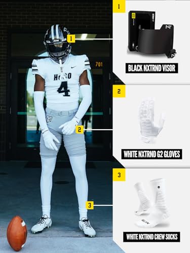 NXT NXTRND 3 Pairs Nxtrnd Crew Socks for Men & Boys, Padded Basketball & Football Socks (White, L/XL) - Image 5