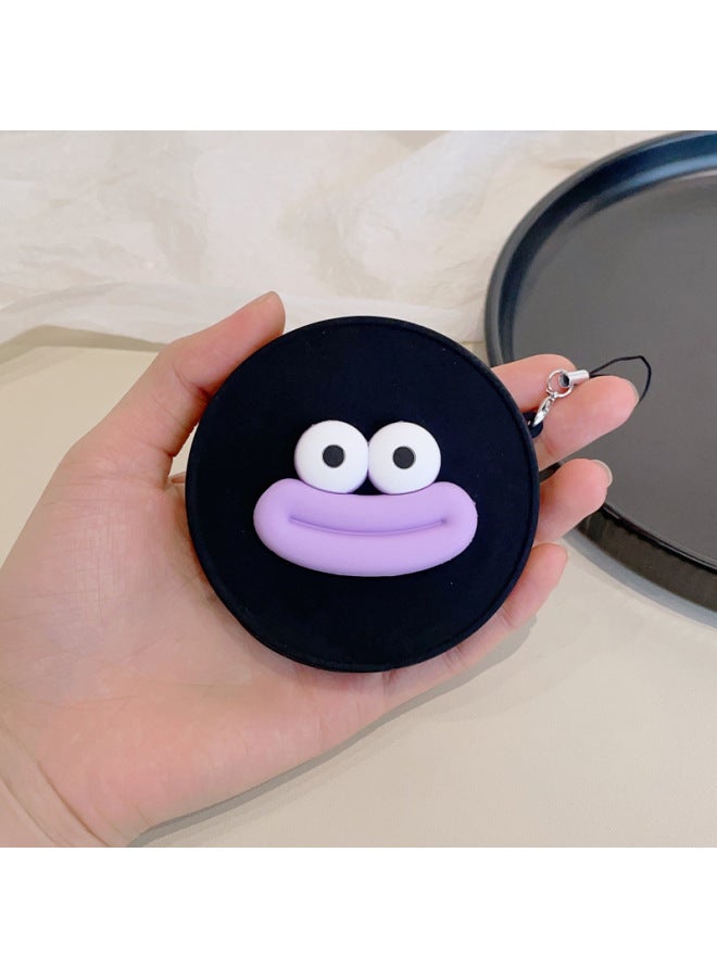 Suitable For Fuji Polaroid Instax Mini 99 Special Polaroid Silicone Lens Cover Cartoon With Anti-Lost Rope-Color:Black Cover-purple Sausage Mouth  - Image 1
