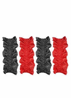 Arm Garters for Men Sleeve Garters, Armband Garter Roaring Red Black Arm Garters, Unisex-Adults Garter Armbands, White, Red, Standard