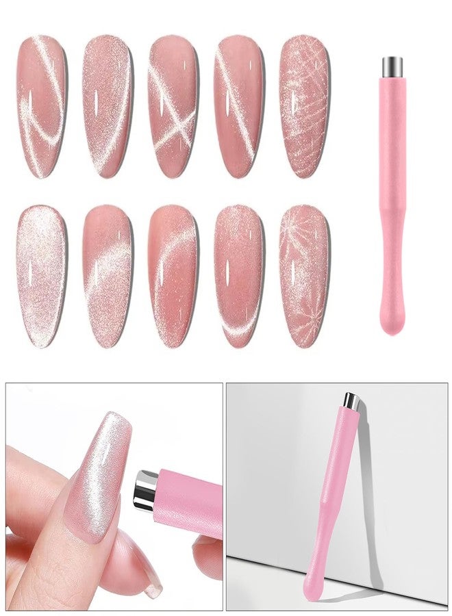 SILPECWEE 15pcs Cat Eye Magnet for Nails Gel Nail Polish Magnet Wand Cat Eye Magnetic Nail Polish Gel Nail Tools Multifunctional Nail Magnets for Nail Art Decoration Nails Salon - Image 4