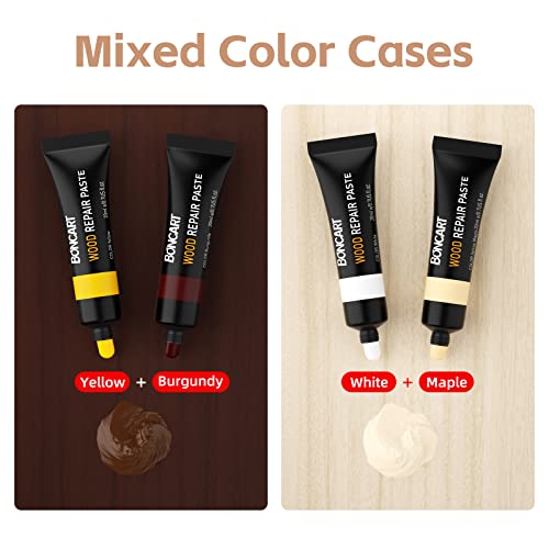 Boncart Wood Furniture Repair Kit Wood Filler-Repair Scratch, Cracks, Hole, Discoloration for Wooden Door, Floor, Table, Cabinet -Restore Any Wood, Cherry, Walnut - Image 4