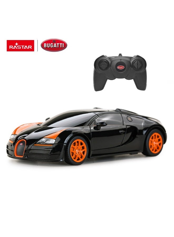 Rastar 1:24 Scale Bugatti Grand Sport Vitesse Remote Control Car, Officially Licensed Bugatti RC Toy Car for Kids - Image 1