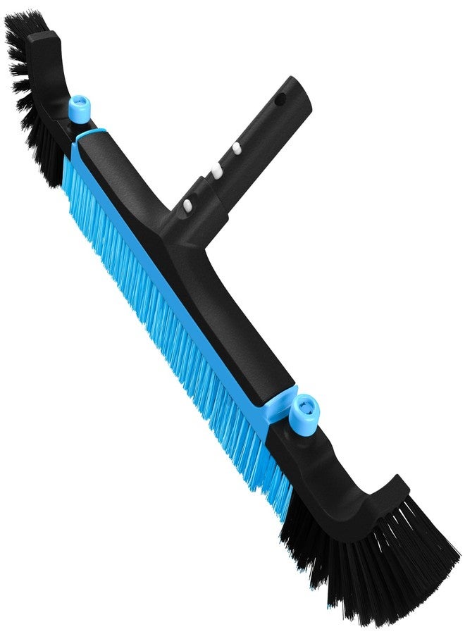 Poolvio 22" Extra-Wide Pool Brush Head, Heavy-Duty Pool Scrubber Brush with Detachable Corner Brush & Strong Nylon Bristles for Walls & Floors in Above-Ground and Inground Pools (Blue) - Image 1