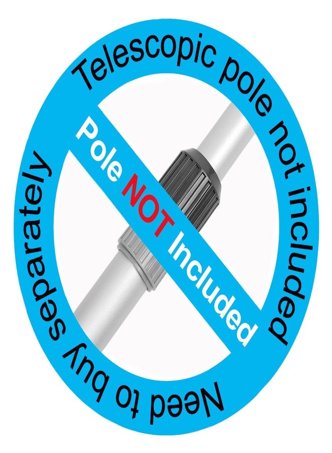 Poolvio 22" Extra-Wide Pool Brush Head, Heavy-Duty Pool Scrubber Brush with Detachable Corner Brush & Strong Nylon Bristles for Walls & Floors in Above-Ground and Inground Pools (Blue) - Image 2