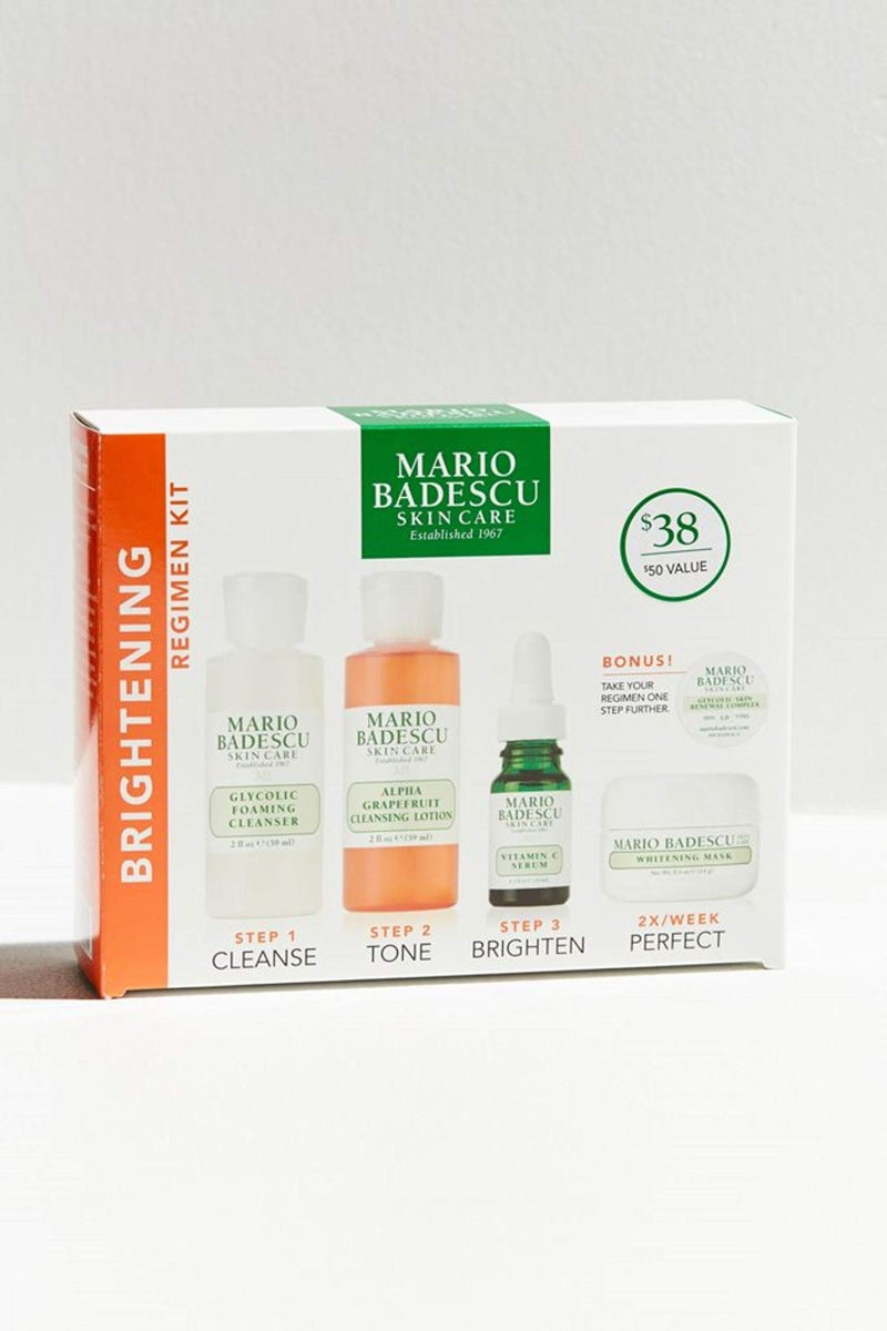 Mario Badescu The Brightening Kit, 5 Piece Kit With Glycolic Foaming Cleanser, Alpha Grapefruit Cleansing Lotion, Vitamin C Serum, Whitening Mask & Glycolic Skin Renewal Complex - Image 5