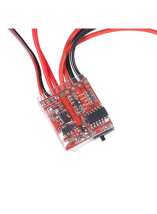 UMLIFE 4 Pcs Mini Rc 20A Brushed Esc Motor Speed Rc Esc 2Khz Forward Reverse Brush Brake Rc 2S For Controller Boat Rc Car Tank  - Image 5