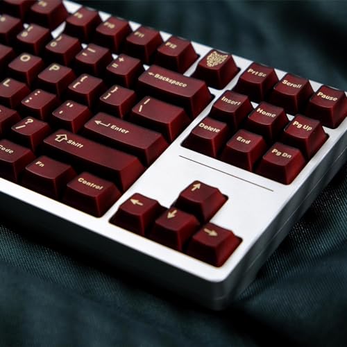 Sumgsn 114 Keys Translucent Red Keycaps Cherry Profile Doubleshot Keycaps Set Fit for 60% 65% 75% Mechanical Keyboard Cherry Mx Switches - Image 5
