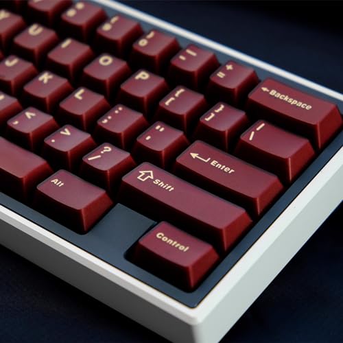 Sumgsn 114 Keys Translucent Red Keycaps Cherry Profile Doubleshot Keycaps Set Fit for 60% 65% 75% Mechanical Keyboard Cherry Mx Switches - Image 2