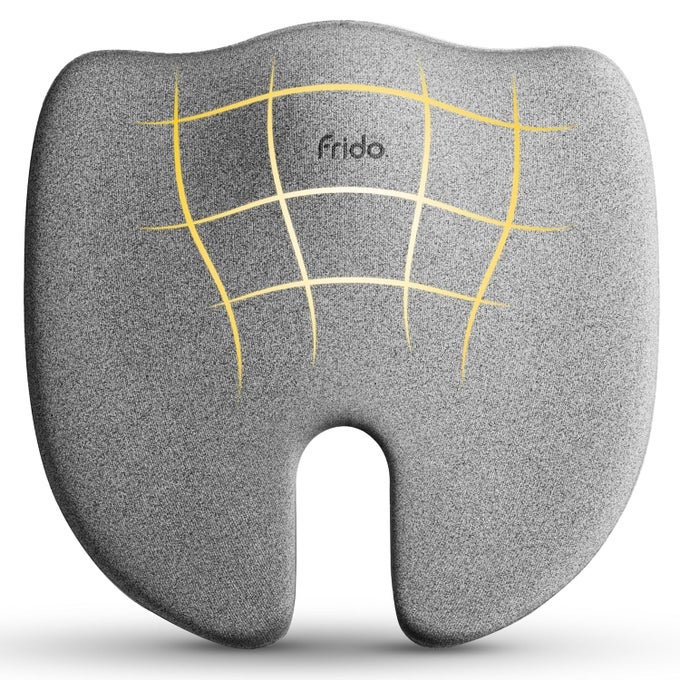 ULTIMATE PRO SEAT CUSHION HIGH DENSITY FOR HIP TAILBONE COCCYX SCIATICA PAIN RELIEF PROPRIETARY HIPER FOAM ERGONOMIC DESIGN CONTOURED CUSHION FOR OFFICE OR HOME CHAIRS UPTO 100 KG