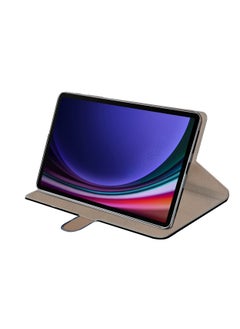 Wtech PU Leather Magnetic Closure Flip Case Cover For Samsung Galaxy Tab S9 Plus 5G 2023 / Tab S9 FE+ 2023 (12.4 Inch) SM-X810 SM-X816B Dark Brown  - Image 4