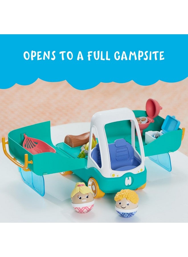 Playskool Weebles My Happy Camper - Weeble Wobble Preschool Toy for Toddlers, Campsite with Lights, Sounds and Song, for Kids Ages 12 Months and Up - Image 3