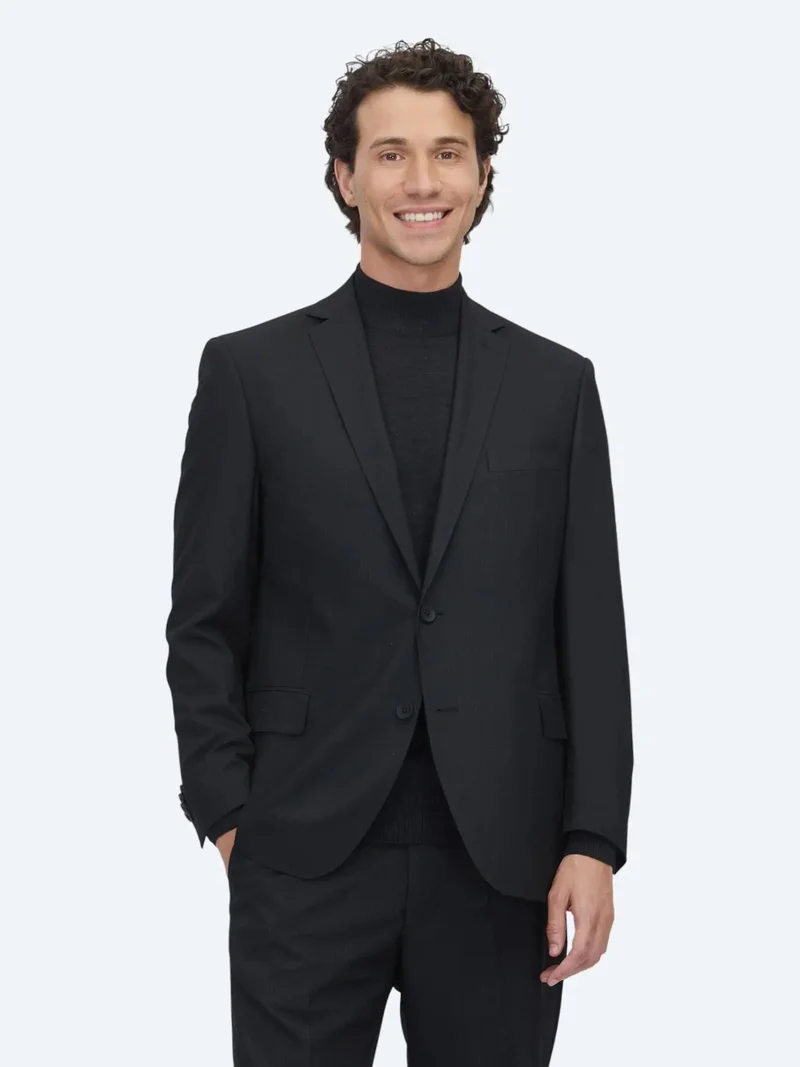 Kip Dark Grey Micro Regular Fit Suit