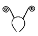 Liatunou Butterfly Antenna Headband Moth Bug Antenna Headband Accessories for Halloween Christmas Party Black - Image 3
