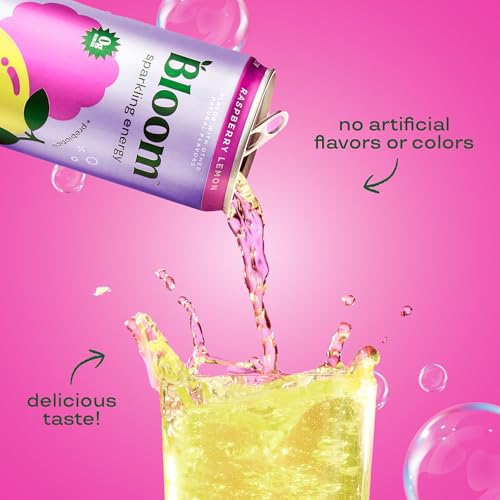 Bloom Nutrition Sparkling Energy Drink - Variety Pack - Natural Caffeine, Zero Sugar, 180mg Caffeine - Antioxidant-Rich with Green Coffee Bean, Green Tea Extract, Prebiotics - 12oz 12 Pack - Image 5