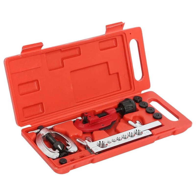 UPTODATETOOLS Flaring Tool Kit 7 Dies with Tubing Bender Flare Tool and Pipe Cutter 18 to 118 Inch 330mm For Automotive Brake Line Copper Brass Aluminum - Image 2