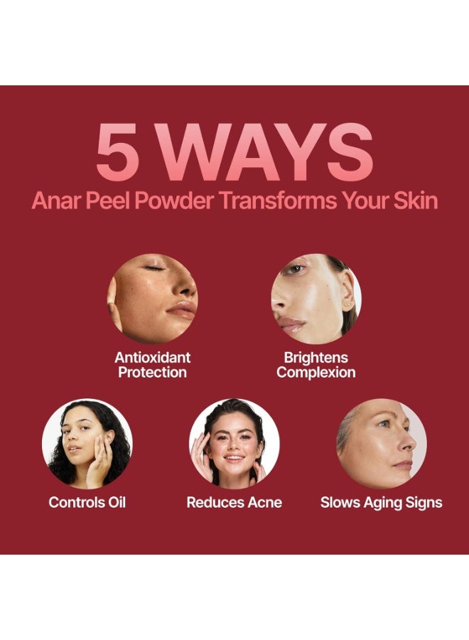 myherb 100% Pure Natural Organic Anar Peel Powder (Pumegranate Peel Powder) || 227 Gm/0.5 Lbs || For Hair And Face Care || For Skin || For Food Grade || For Men And Women - Image 3