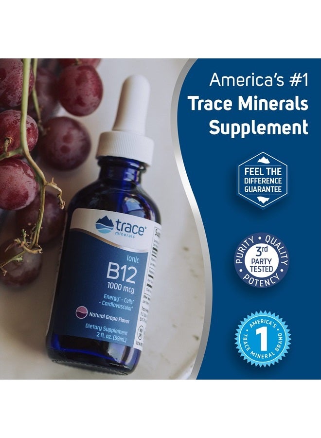 Trace Minerals Liquid Ionic B12 1,000 mcg Supplement, 2 Ounce - Image 5